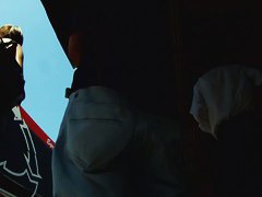 Sexy white panties caught on hot teen 18+ milf upskirt camera