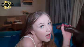 Naughty Nymph Interracial Emotional X-rated Video